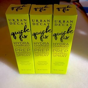 Quick Fix TRAVEL Spray. Set of 3 Hydra charged complexion prep priming spray.
